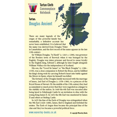 Waverley Scotland Genuine Tartan Cloth Commonplace Notebook – Douglas Ancient