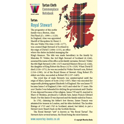 Waverley Scotland Genuine Tartan Cloth Commonplace Notebook – Royal Stewart (pocket)