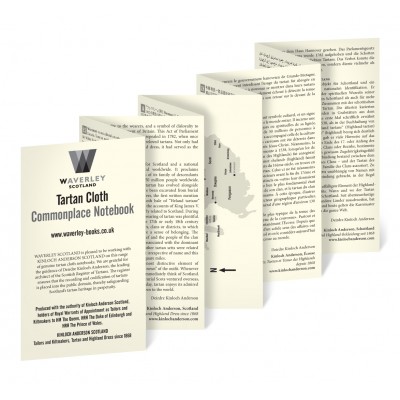 Waverley Scotland Genuine Tartan Cloth Commonplace Notebook – Maclean of Duart (pocket)