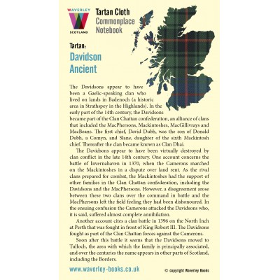 Waverley Scotland Genuine Tartan Cloth Commonplace Notebook – Davidson Ancient