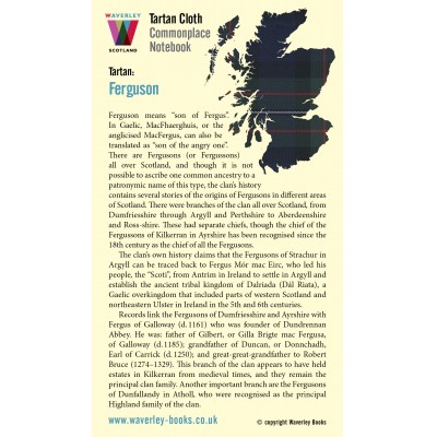 Waverley Scotland Genuine Tartan Cloth Commonplace Notebook – Ferguson