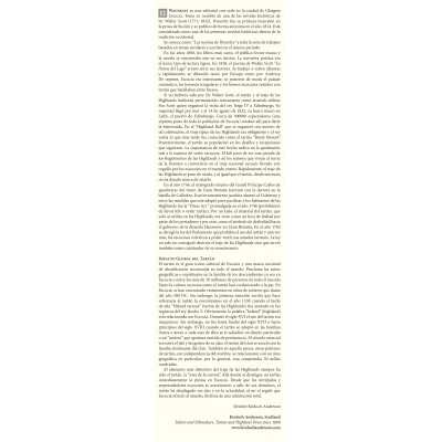 Spanish language - brief history of tartan (tall format)