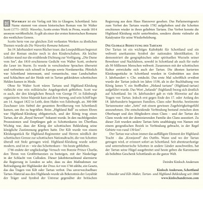 German translation - a brief history of tartan