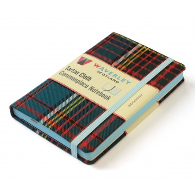 Waverley Scotland Genuine Tartan Cloth Commonplace Notebook – Anderson (pocket size)