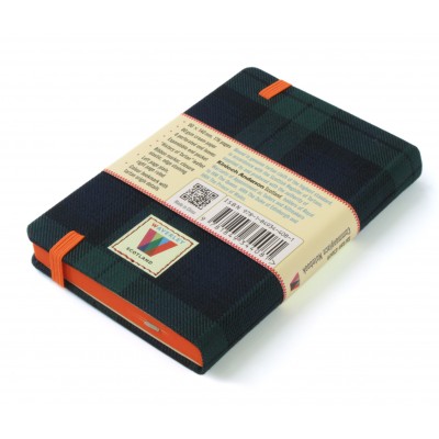 Waverley Scotland Genuine Tartan Cloth Commonplace Notebook – Black Watch (pocket)