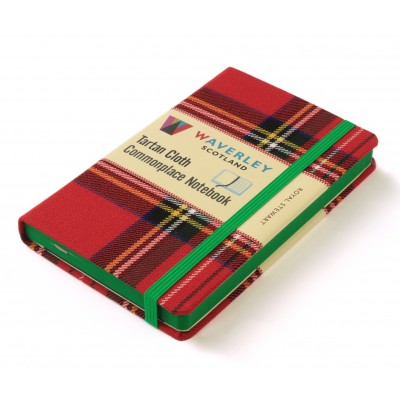 Waverley Scotland Genuine Tartan Cloth Commonplace Notebook – Royal Stewart (pocket)