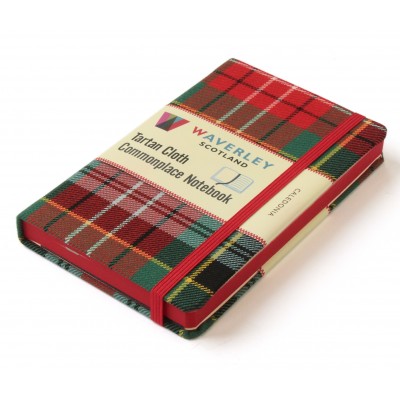 Waverley Scotland Genuine Tartan Cloth Commonplace Notebook – Caledonia (pocket)
