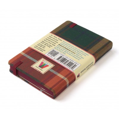 Waverley Scotland Genuine Tartan Cloth Commonplace Notebook – Buchanan Reproduction (pocket)