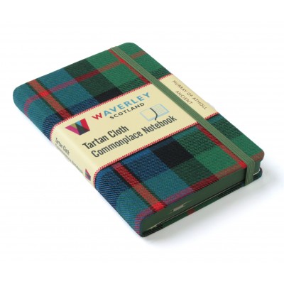 Waverley Scotland Genuine Tartan Cloth Commonplace Notebook – Murray of Atholl Ancient (pocket)