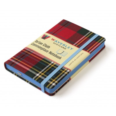 Waverley Scotland Genuine Tartan Cloth Commonplace Notebook – Maclean of Duart (pocket)