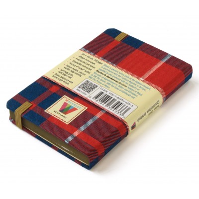 Waverley Scotland Genuine Tartan Cloth Commonplace Notebook – Hamilton Red