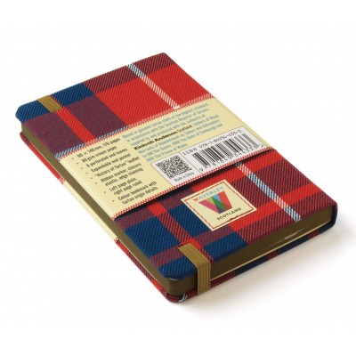 Waverley Scotland Genuine Tartan Cloth Commonplace Notebook – Hamilton Red