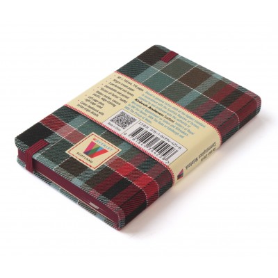 Waverley Scotland Genuine Tartan Cloth Commonplace Notebook – Gordon Red Weathered