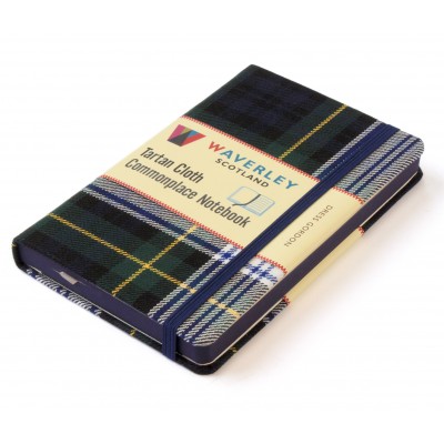Waverley Scotland Genuine Tartan Cloth Commonplace Notebook – Dress Gordon