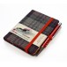 Castle Grey Tartan: Mini with pen: 10.5 x 7cm: Scottish Traditions: Waverley Genuine Tartan Cloth Commonplace Notebook