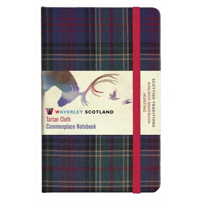Hunting Tartan: Pocket: 14 x 9cm: Waverley Genuine Tartan Cloth Commonplace Notebook