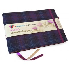 Waverley Scotland Tartan Commonplace Guest Book – Thistle Tartan (Kinloch Anderson)