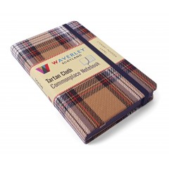 Waverley Scotland Genuine Tartan Cloth Commonplace Notebook – Stewart Modern Camel (pocket)