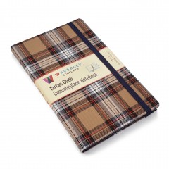 Waverley Scotland Genuine Tartan Cloth Commonplace Notebook – Stewart Modern Camel (large)