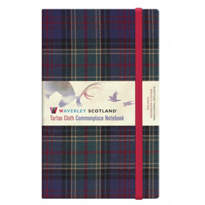 Hunting Tartan: Large: 21 x 13cm: Scottish Traditions: Waverley Genuine Tartan Cloth Commonplace Notebook