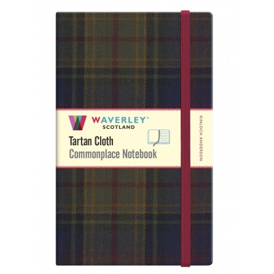 Waverley Scotland Genuine Tartan Cloth Commonplace Notebook –  Kinloch Anderson (large)