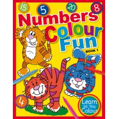 Numbers Colour Fun Book 1 - colouring in numbers and learn as you colour