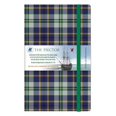 Waverley Scotland Genuine Tartan Cloth Commonplace Notebooks – The Ship Hector (large)