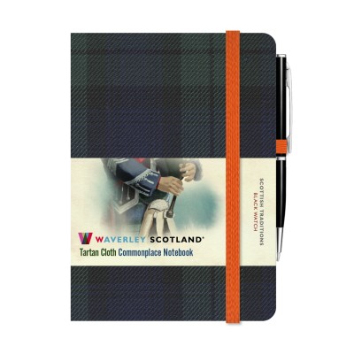 Black Watch Mini notebook with pen