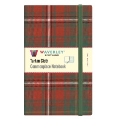 Hay Ancient Tartan: Large: 21cm x 13cm: Waverley Genuine Tartan Cloth Commonplace Notebook