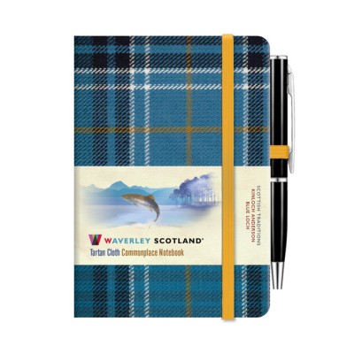 Blue Loch mini notebook with pen