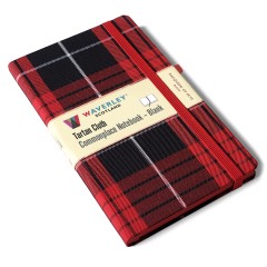 Waverley Scotland Genuine Tartan Cloth Commonplace Notebooks: MacQueen of Skye Large Notebook 21 x 13cm  Blank  192 pp, EUDR