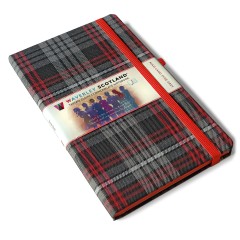 Auld Lang Syne Large - purple and green tartan (lined and blank)