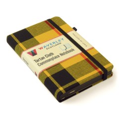 Waverley Scotland Genuine Tartan Cloth Commonplace Pocket Notebook &ndash; Macleod of Lewis with  pen loop