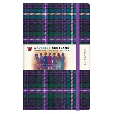 Auld Lang Syne Purple and Green Large tartan notebook Auld Lang Syne Purple and Green Large tartan notebook